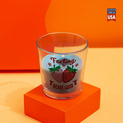 "Feeling Berry Good" Sticker for Black Mug & Other materials use for Holiday