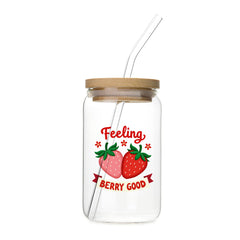 "Feeling Berry Good" Sticker for Black Mug & Other materials use for Holiday
