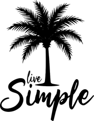 live Simple Sticker for Glass Mug & Other materials use for Holiday