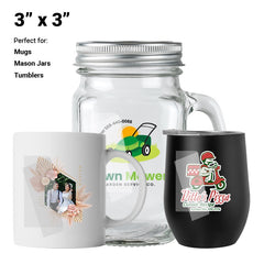 Foreving Sunsets Sticker for Black Mug & Other materials use for Holiday