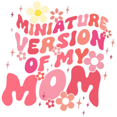 Mini Ature version of my mom Sticker for Black Mug & Other materials use for MOM