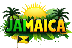 Jamaica Sticker for Glass Mug & Other materials use for Holiday