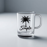 live Simple Sticker for Glass Mug & Other materials use for Holiday
