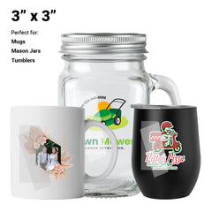 UV DTF Permanent Stickers By Size