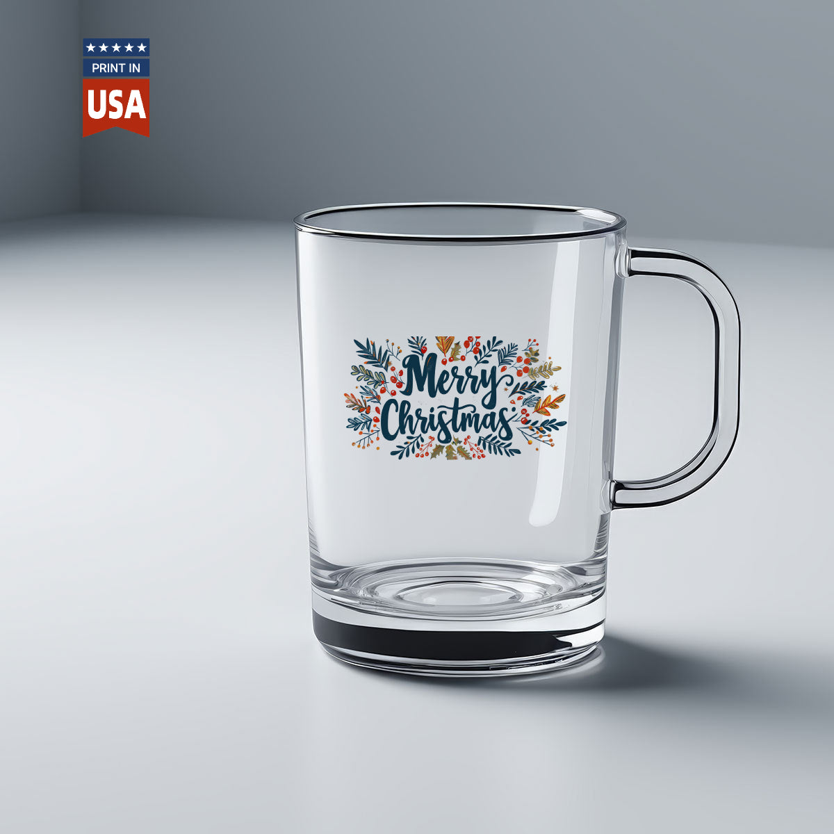 "Christmas Text" Sticker for Cup & Other materials use for Christmas